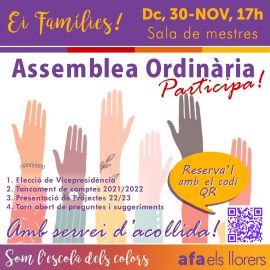 Assemblea Ordinaria del Afa Els Llorers